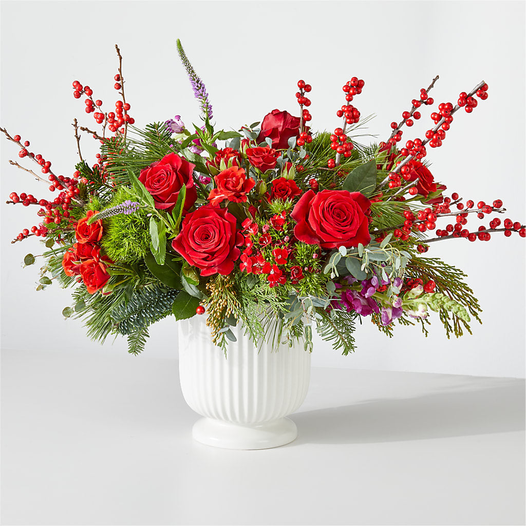 Big Red Bow Bouquet – Sunset Ridge Floral Llc, Morganton NC