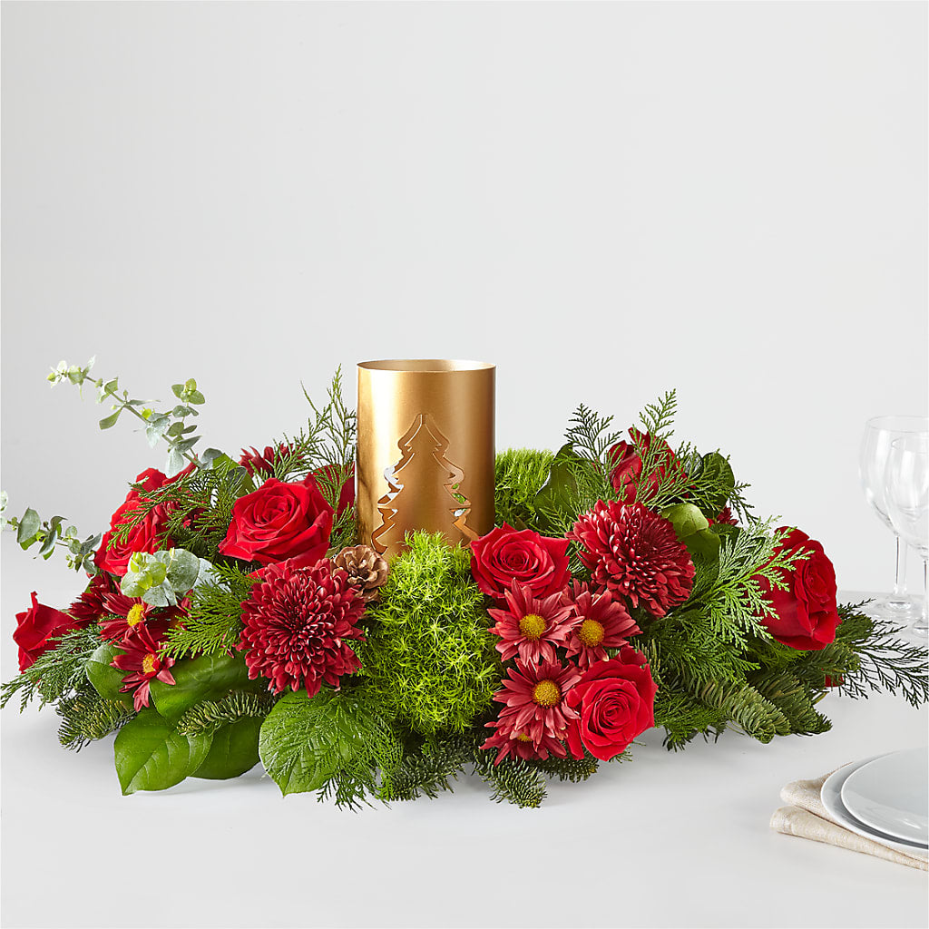 Toast the Season Centerpiece – Sunset Ridge Floral Llc, Morganton NC