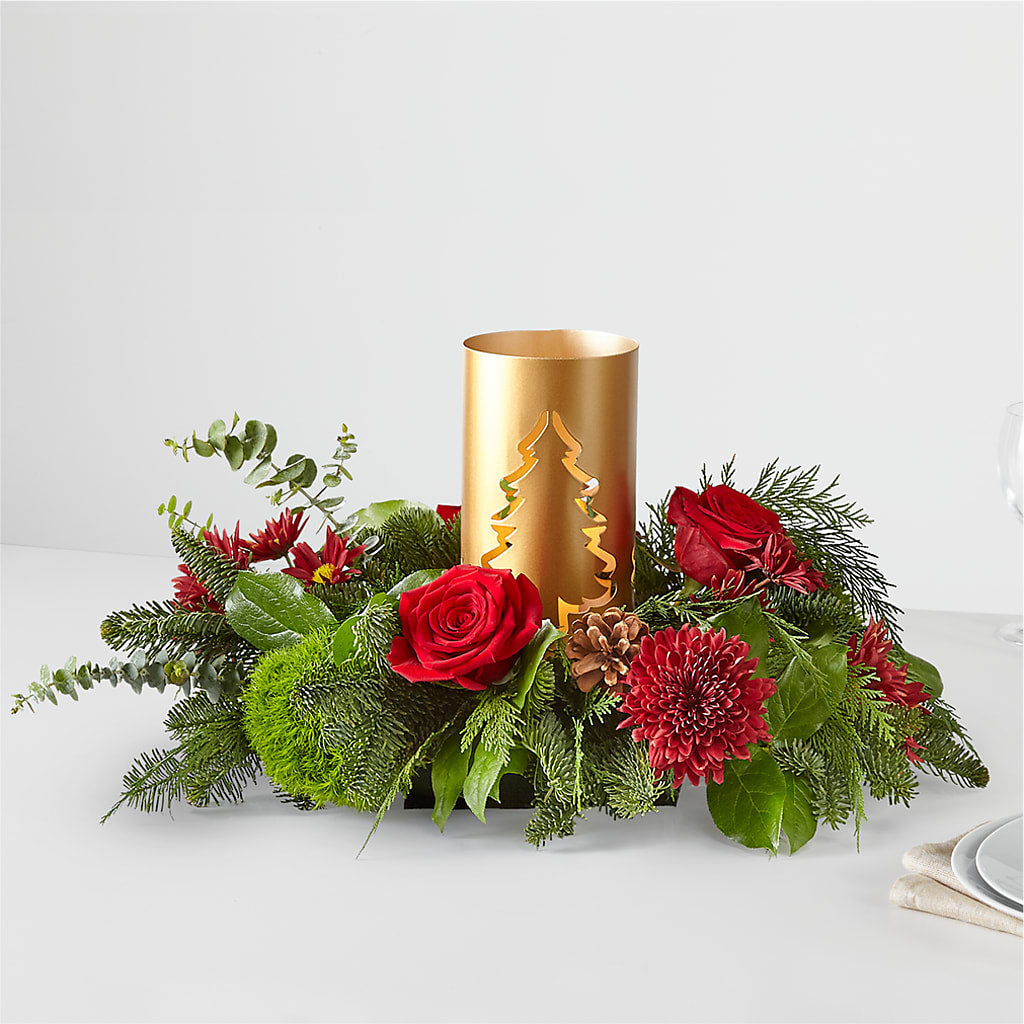 Toast the Season Centerpiece – Sunset Ridge Floral Llc, Morganton NC