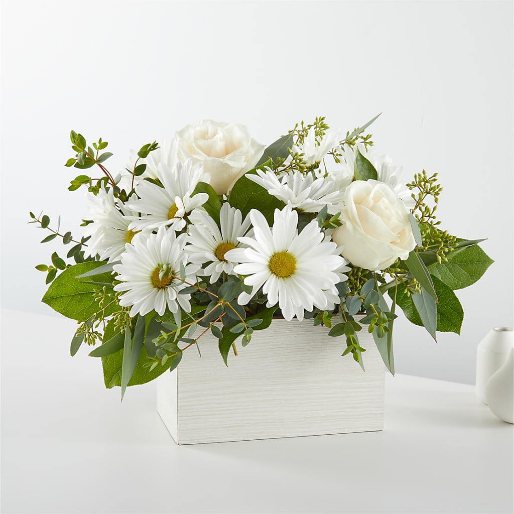 Fresh Linen Box Bouquet – Sunset Ridge Floral Llc, Morganton NC