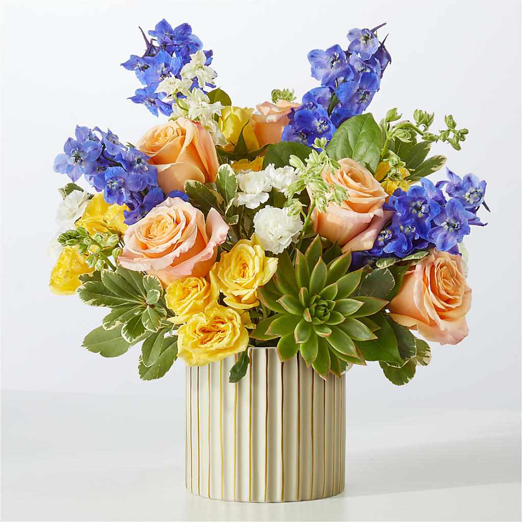 Cobalt Reverie Bouquet – Sunset Ridge Floral Llc, Morganton NC