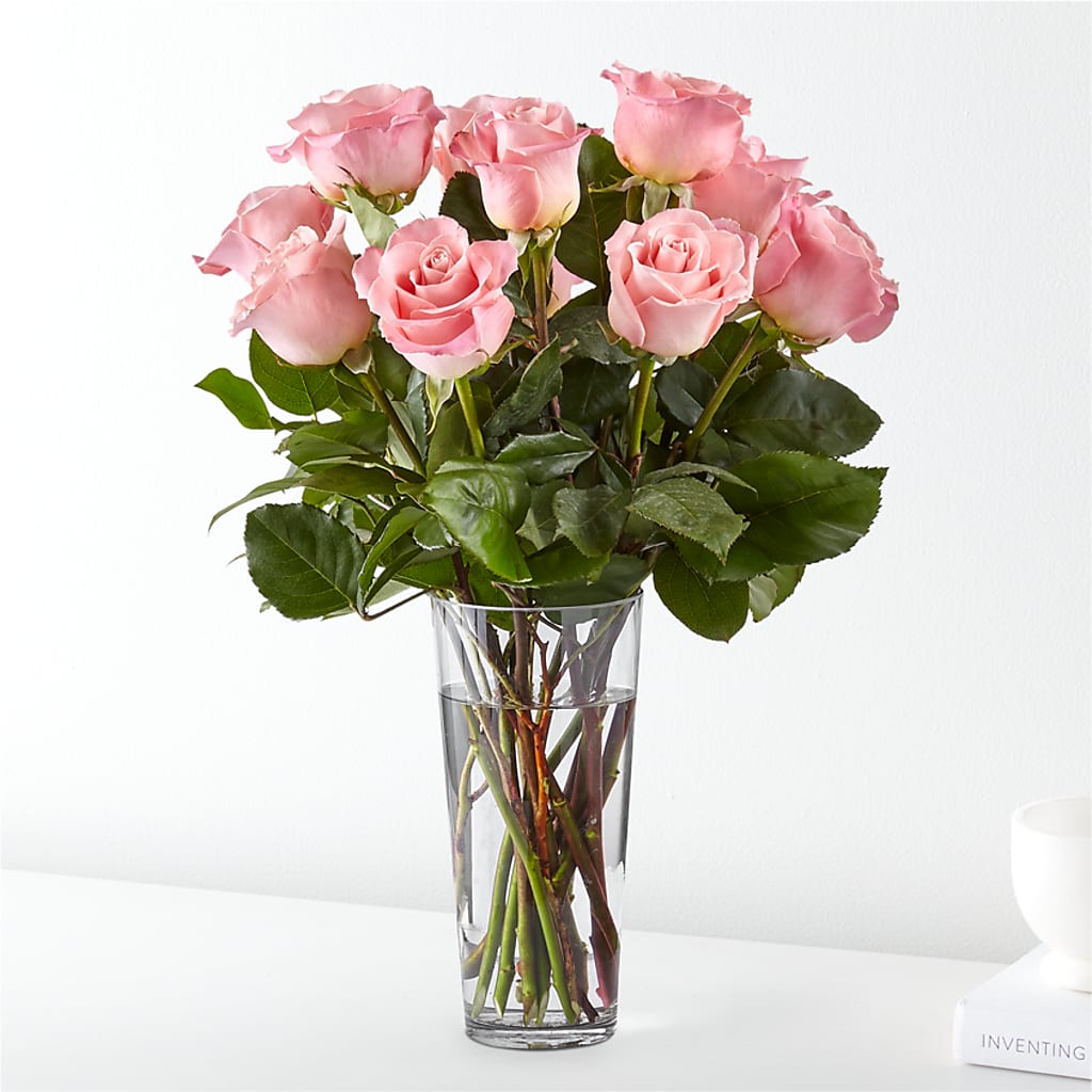 Long Stem Pink Rose Bouquet – Sunset Ridge Floral Llc, Morganton NC