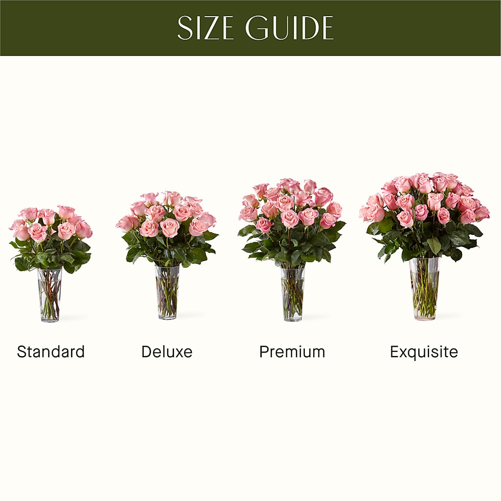 Long Stem Pink Rose Bouquet – Sunset Ridge Floral Llc, Morganton NC