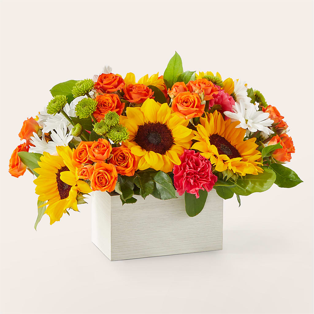 Sun-drenched Blooms Box Bouquet – Sunset Ridge Floral Llc, Morganton NC