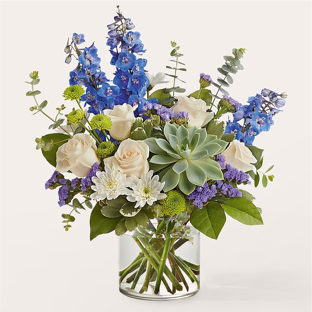 Cerulean Waves Bouquet – Sunset Ridge Floral Llc, Morganton NC