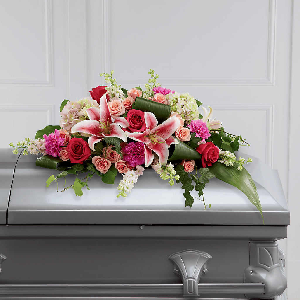 Splendid Grace Casket Spray – Sunset Ridge Floral Llc, Morganton NC