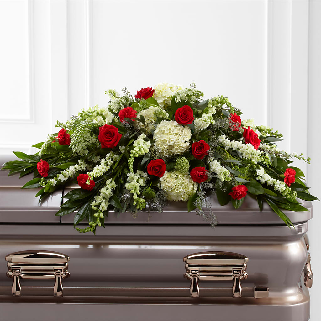 Sincerity Casket Spray – Sunset Ridge Floral Llc, Morganton NC