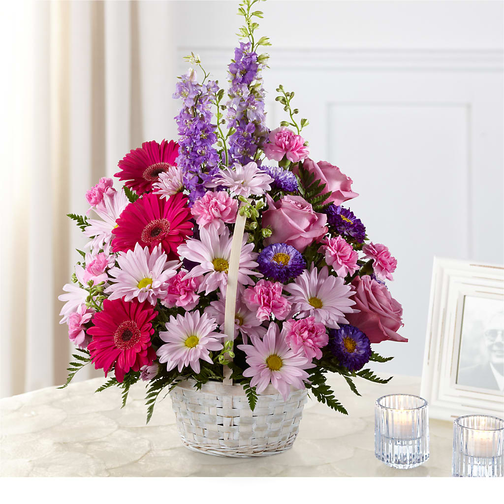 Pastel Peace Basket – Sunset Ridge Floral Llc, Morganton NC