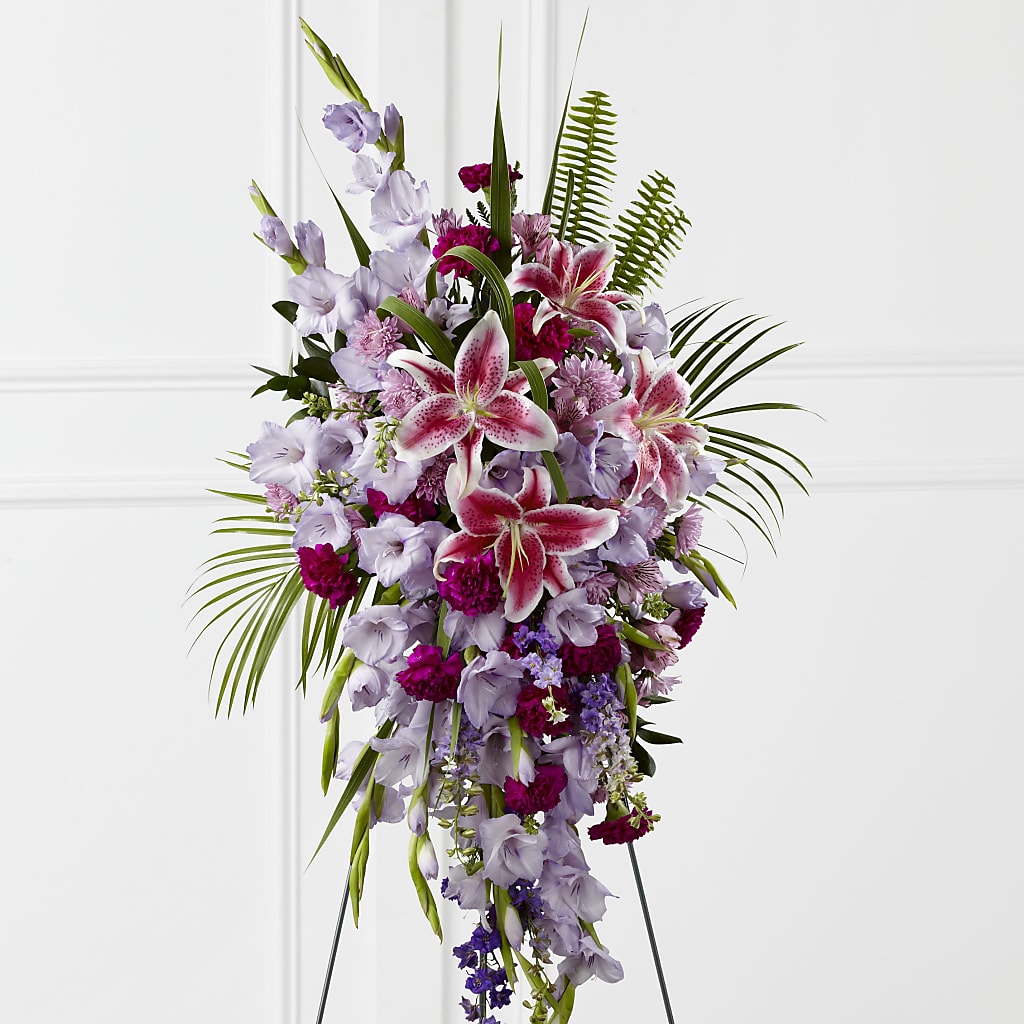 Tender Touch Standing Spray – Sunset Ridge Floral Llc, Morganton NC