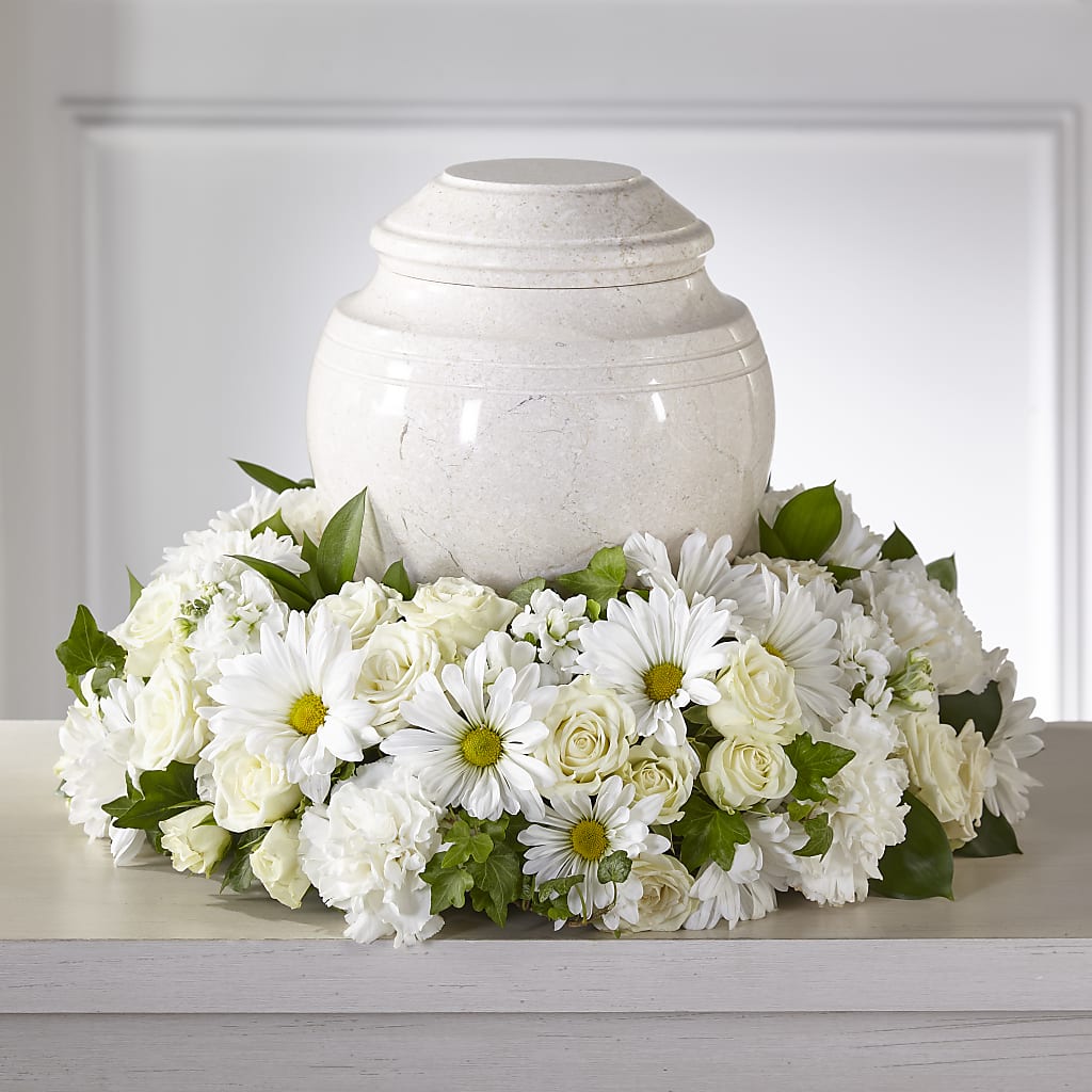 Ivory Gardens Cremation Adornment – Sunset Ridge Floral Llc, Morganton NC