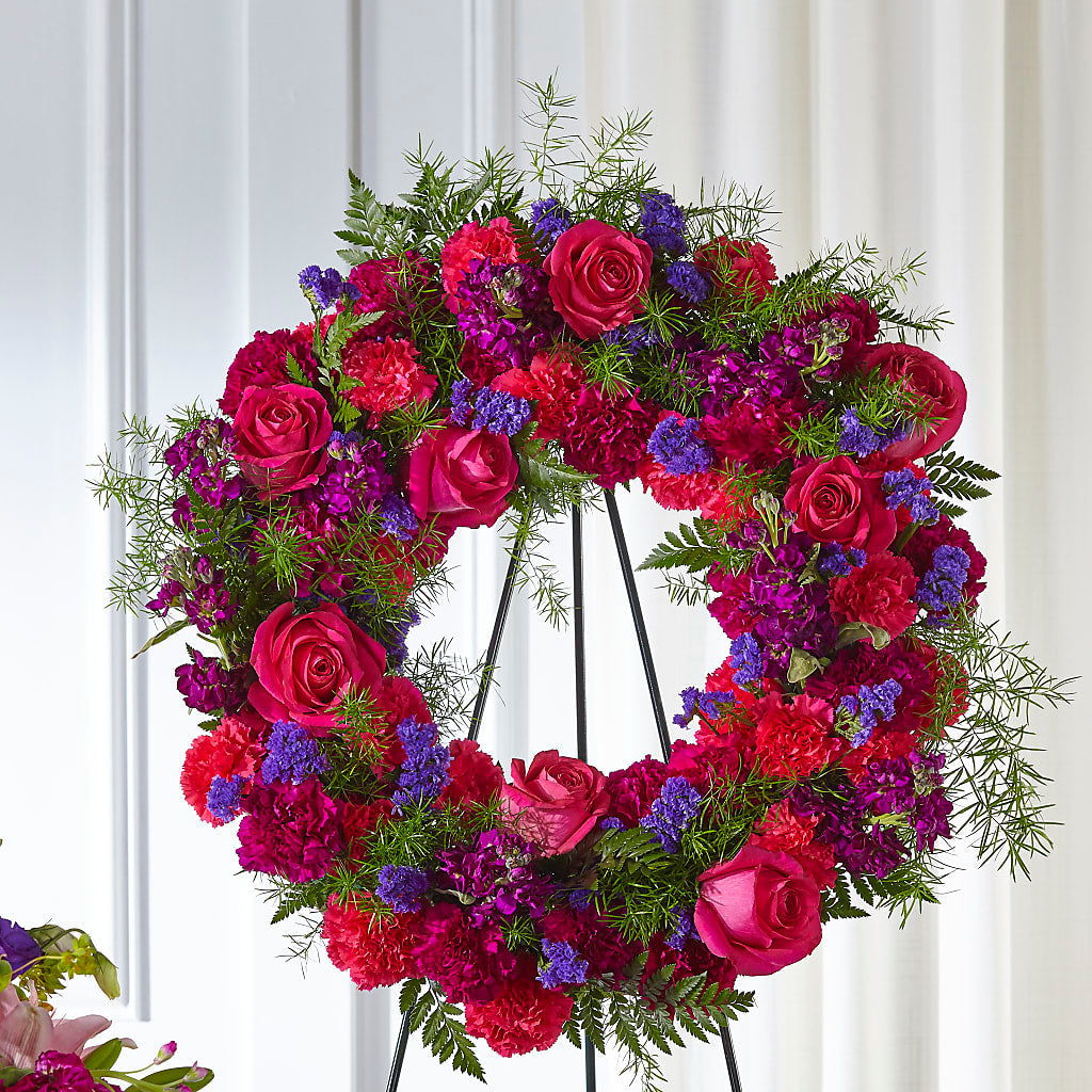 Calming Colors Wreath – Sunset Ridge Floral Llc, Morganton NC