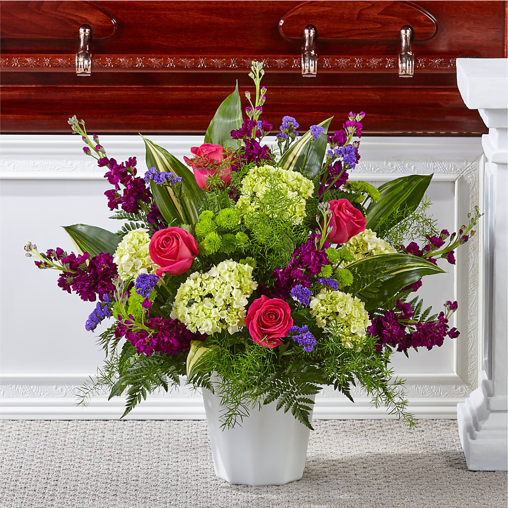 Beautiful Horizons Floor Basket – Sunset Ridge Floral Llc, Morganton NC