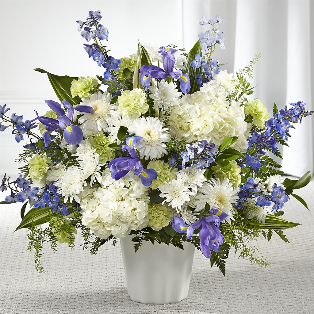 Soft Serenity Floor Basket – Sunset Ridge Floral Llc, Morganton NC