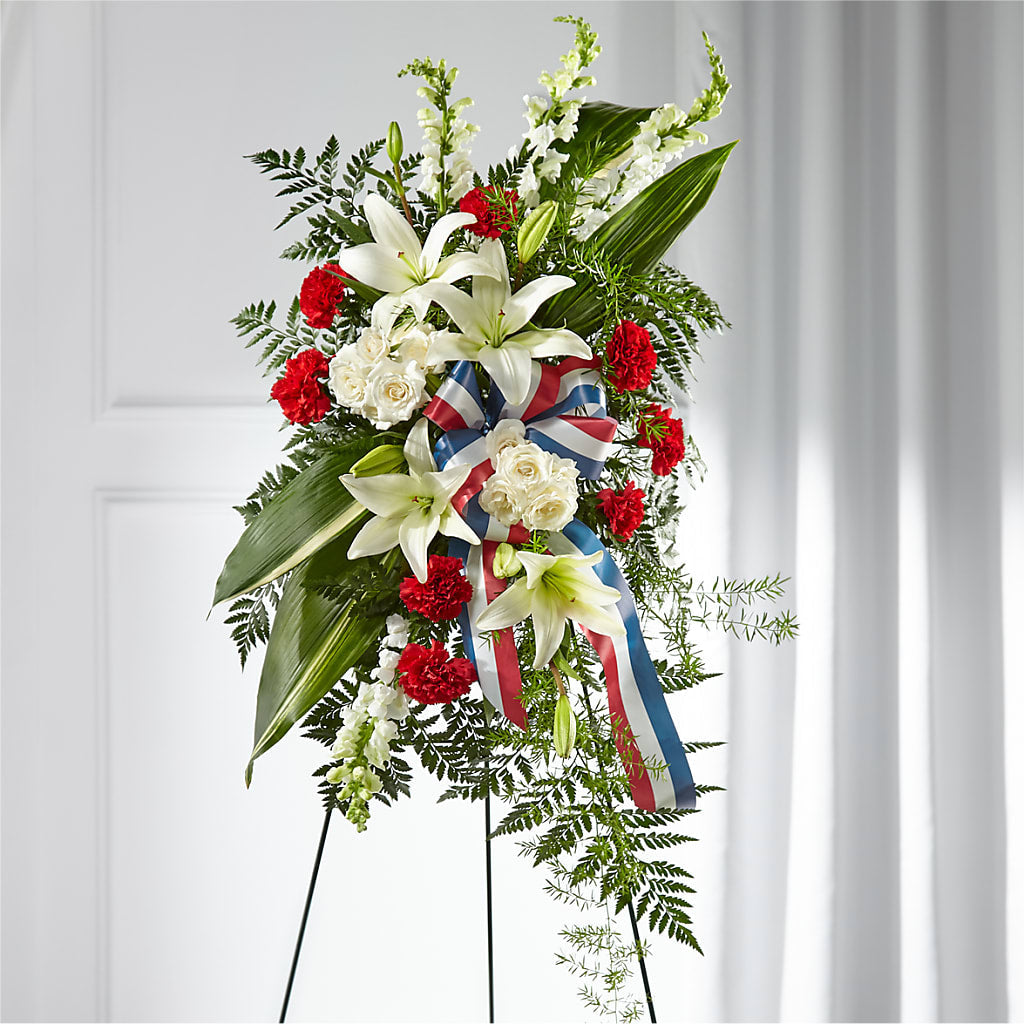 Stars of Life Standing Spray – Sunset Ridge Floral Llc, Morganton NC