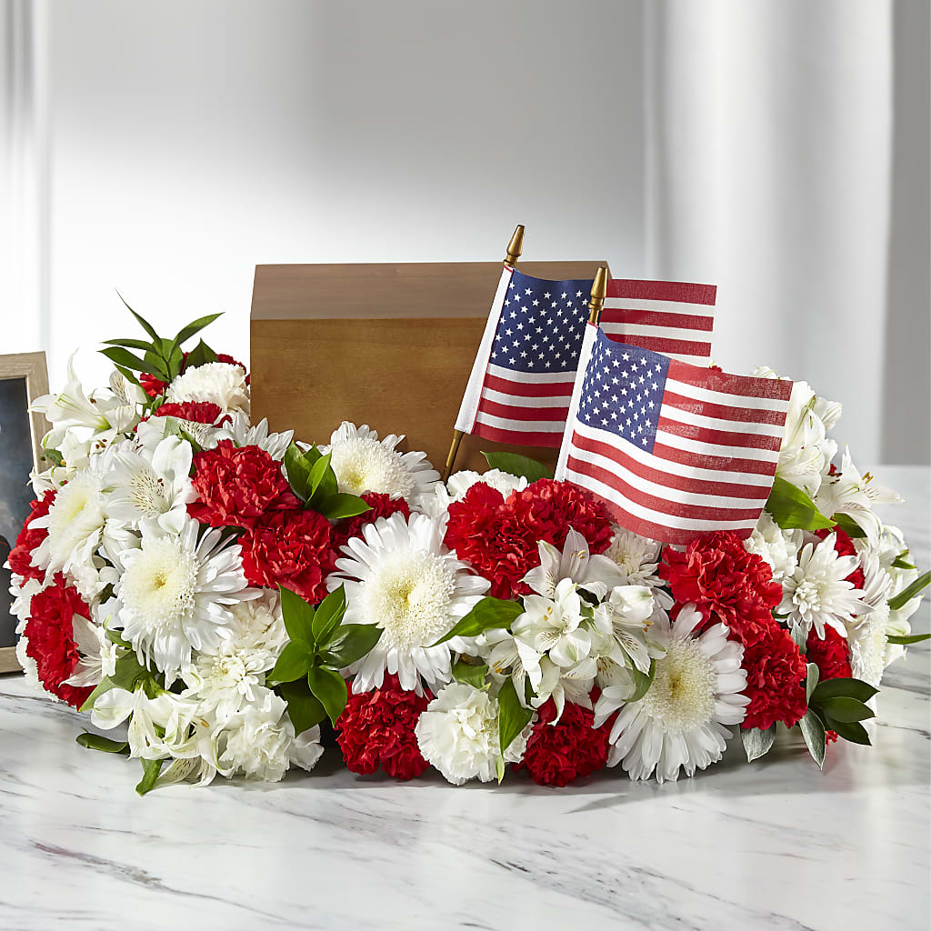 Spirit of Patriotism Cremation Adornment – Sunset Ridge Floral Llc, Morganton NC