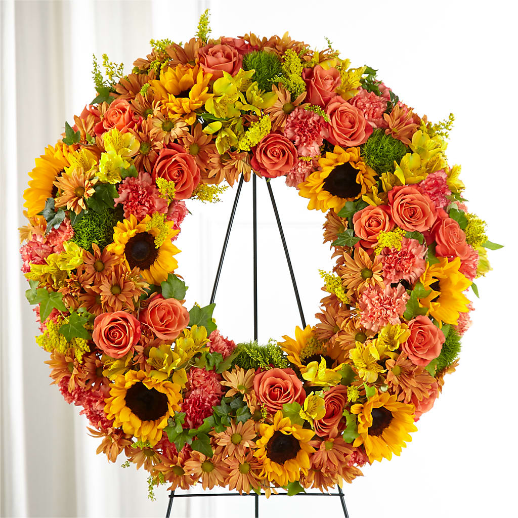 Autumnal Memories Wreath (Standard) – Sunset Ridge Floral Llc, Morganton NC