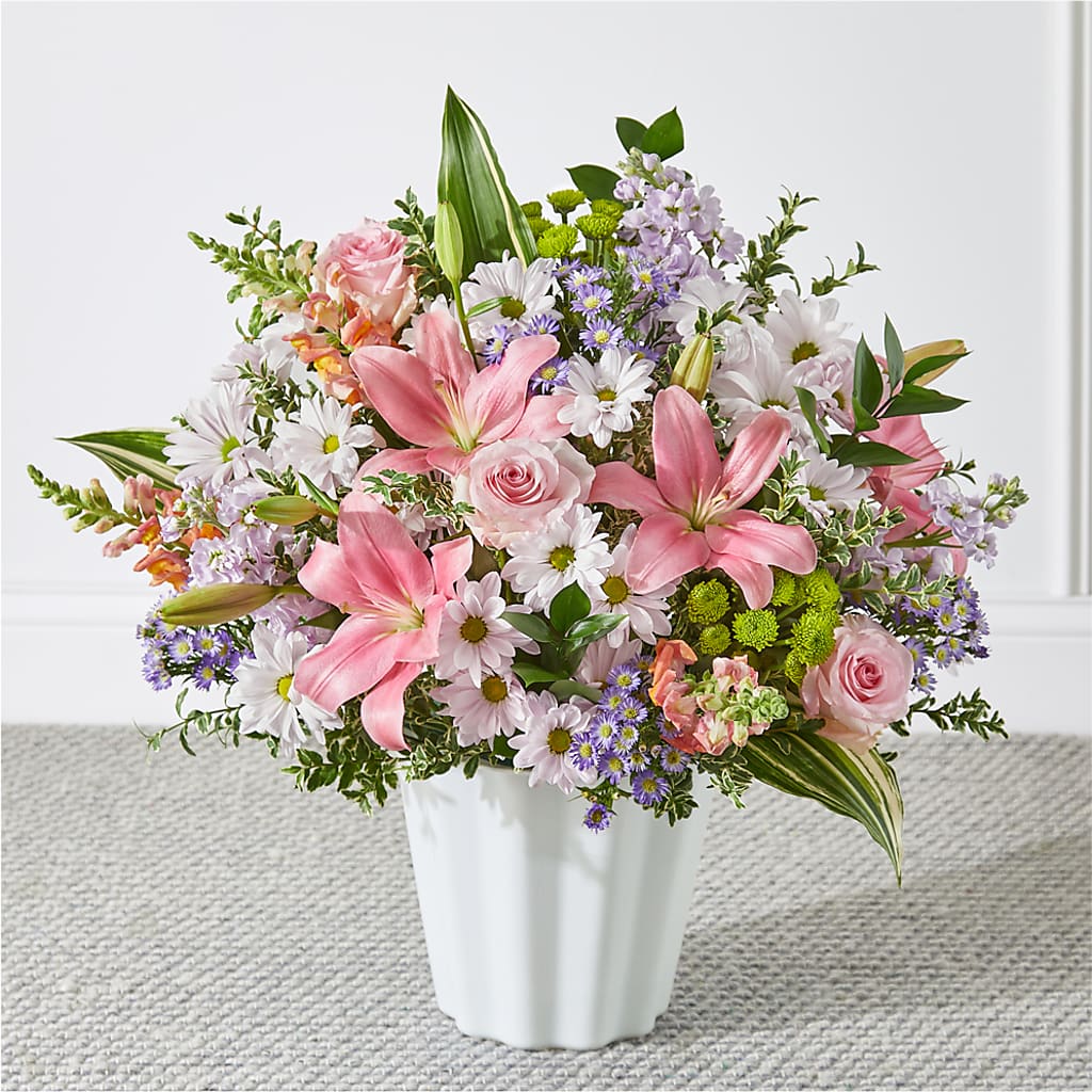 Abundant Compassion Floor Basket – Sunset Ridge Floral Llc, Morganton NC