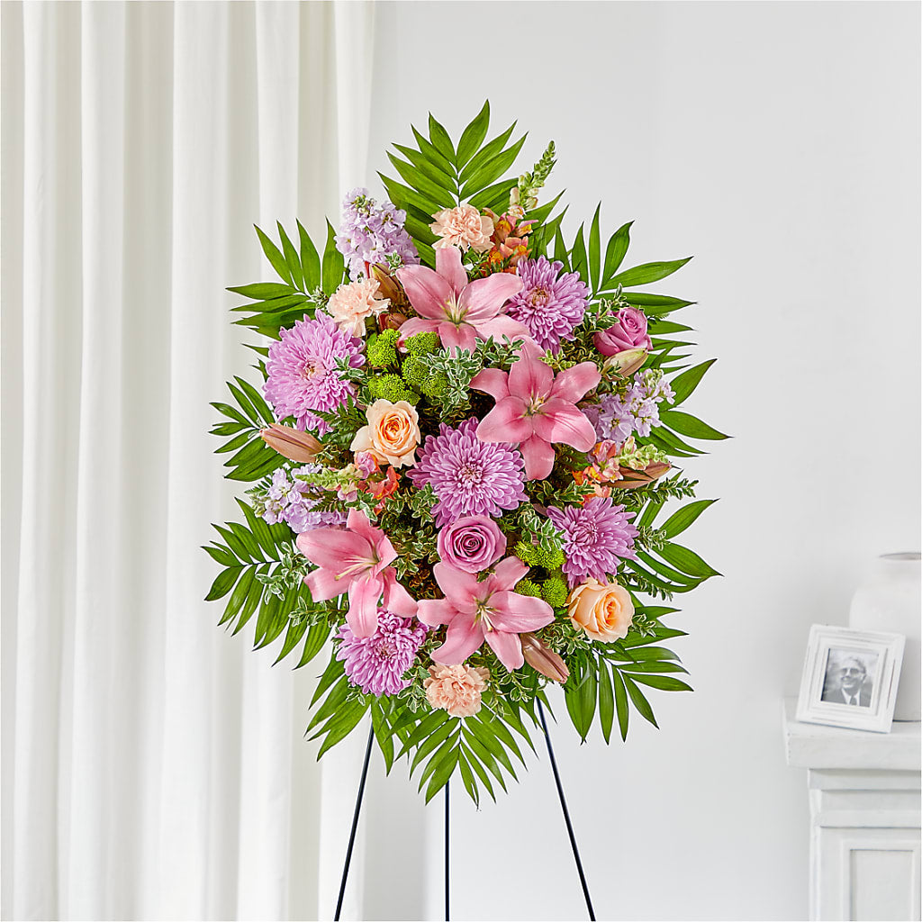 Love & Light Standing Spray – Sunset Ridge Floral Llc, Morganton NC