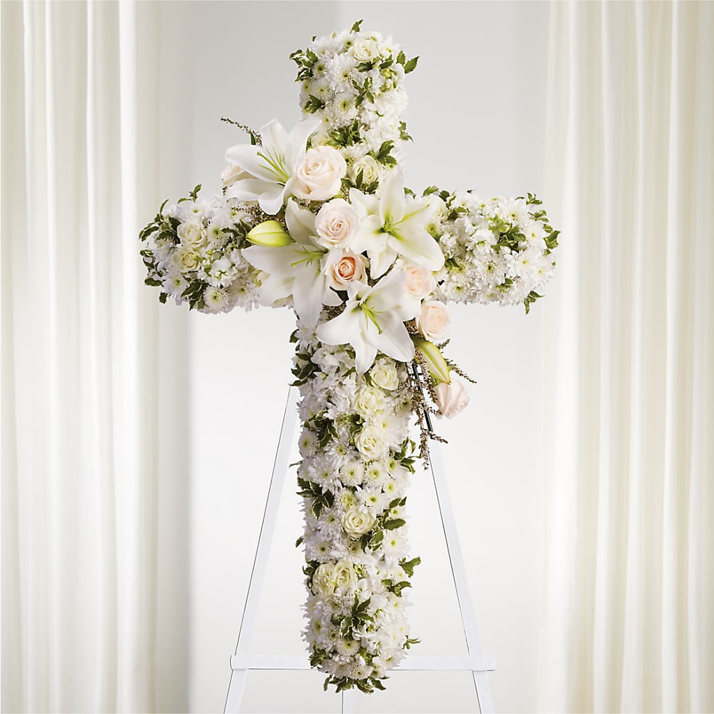 Spiritual Guidance Standing Spray – Sunset Ridge Floral Llc, Morganton NC