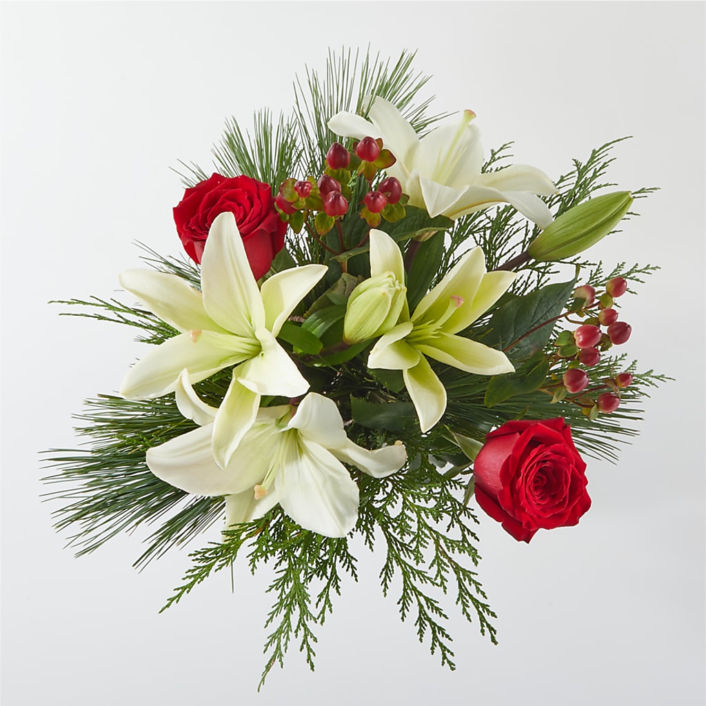 Evergreen Delight Bouquet & Happy Birthday Topper – Sunset Ridge Floral Llc, Morganton NC