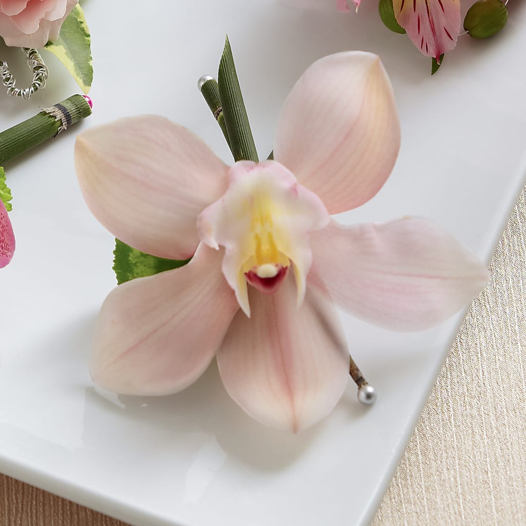 Pink Cymbidium Boutonniere – Sunset Ridge Floral Llc, Morganton NC
