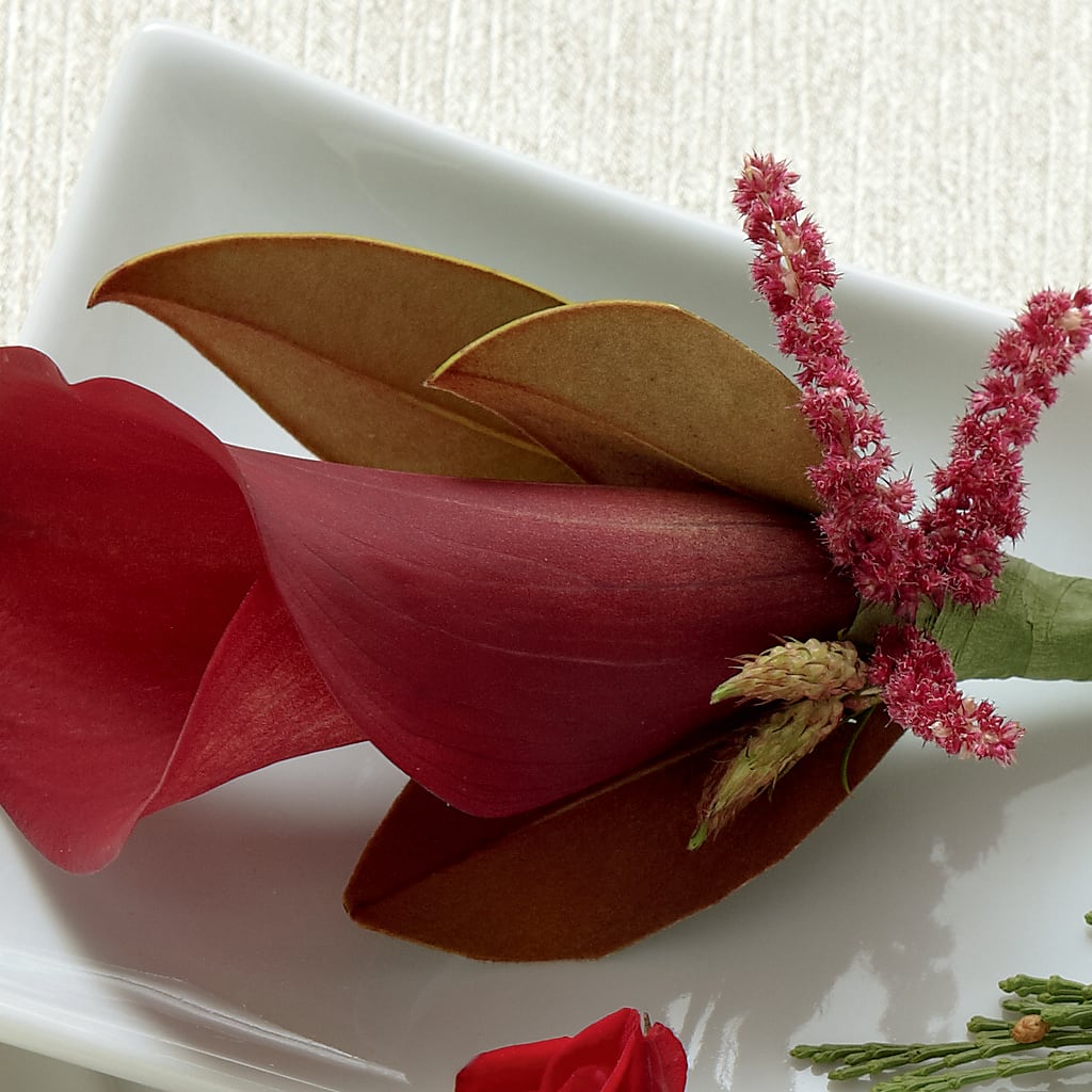 Red Calla Boutonniere – Sunset Ridge Floral Llc, Morganton NC