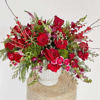 Big Red Bow Bouquet –  Sunset Ridge Floral Llc, Morganton NC