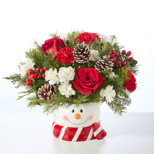 Jolly Snowman Bouquet –  Sunset Ridge Floral Llc, Morganton NC