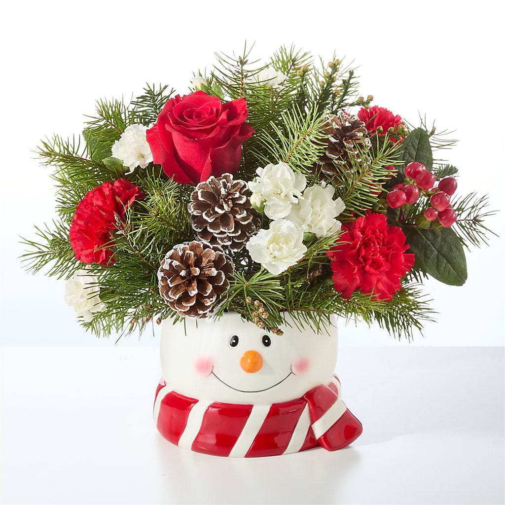 Jolly Snowman Bouquet –  Sunset Ridge Floral Llc, Morganton NC