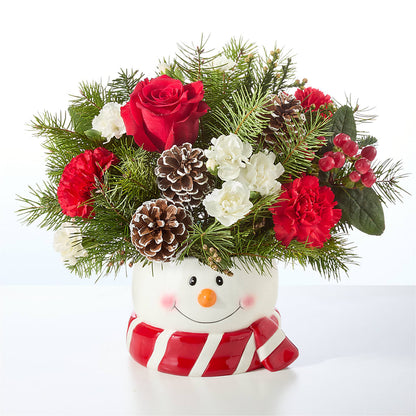 Jolly Snowman Bouquet –  Sunset Ridge Floral Llc, Morganton NC