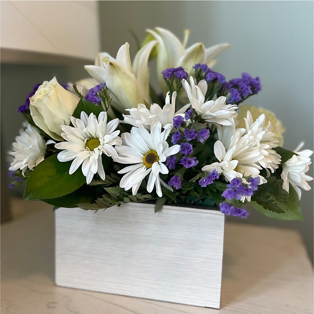Beyond Blue Box Bouquet –  Sunset Ridge Floral Llc, Morganton NC