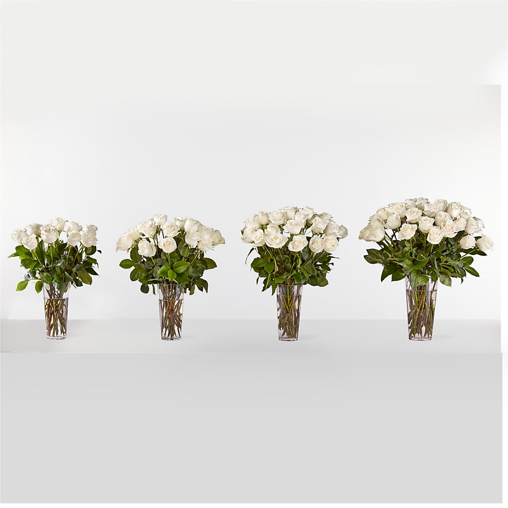 Long Stem White Rose Bouquet –  Sunset Ridge Floral Llc, Morganton NC