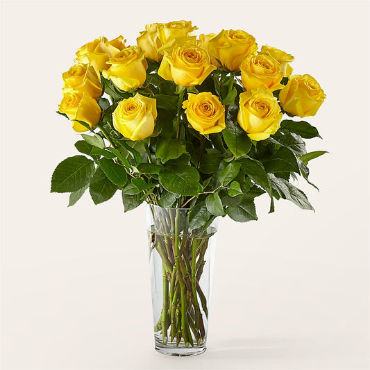Long Stem Yellow Rose Bouquet –  Sunset Ridge Floral Llc, Morganton NC