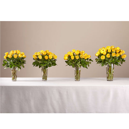 Long Stem Yellow Rose Bouquet –  Sunset Ridge Floral Llc, Morganton NC