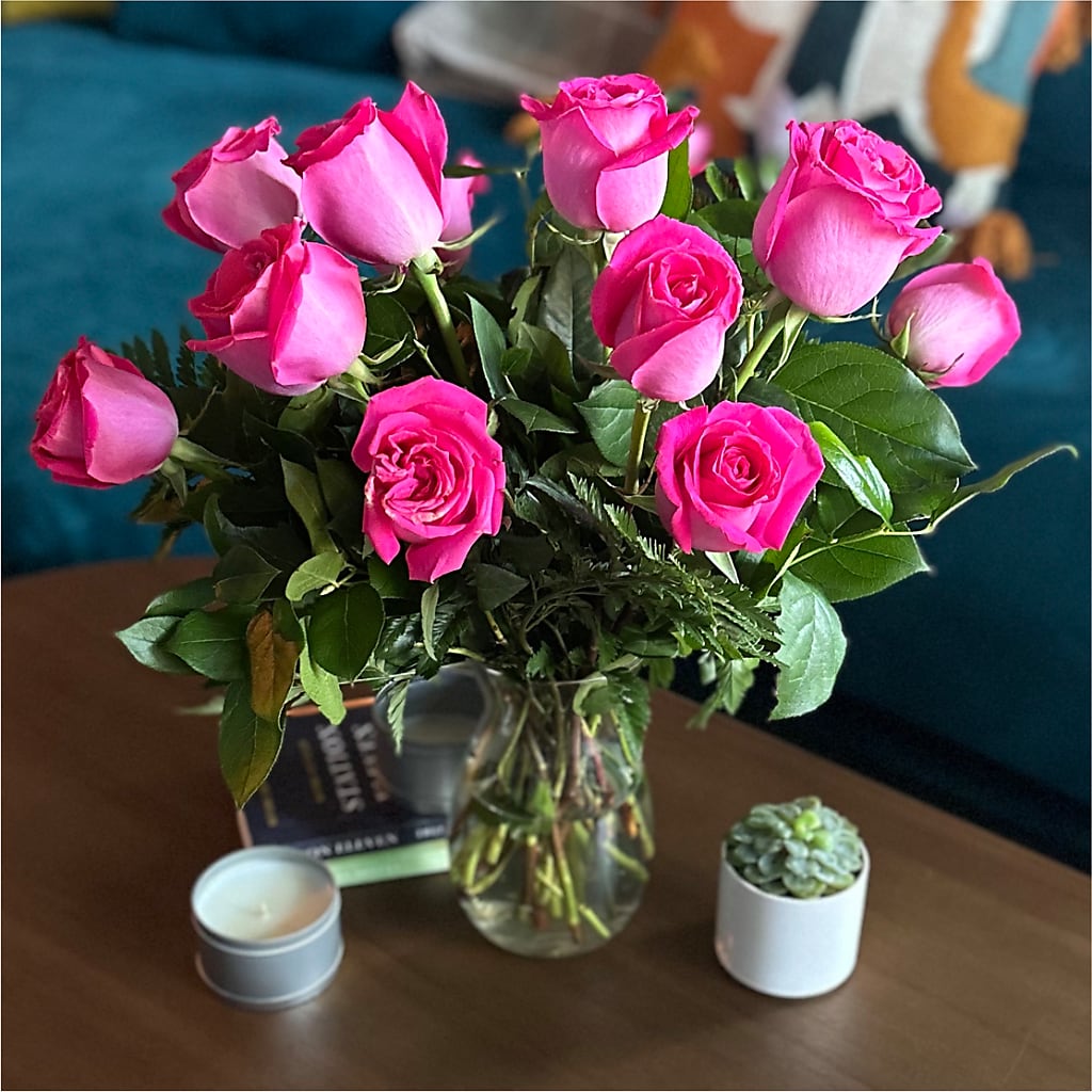 Long Stem Pink Rose Bouquet –  Sunset Ridge Floral Llc, Morganton NC