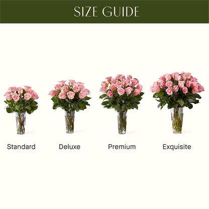 Long Stem Pink Rose Bouquet –  Sunset Ridge Floral Llc, Morganton NC