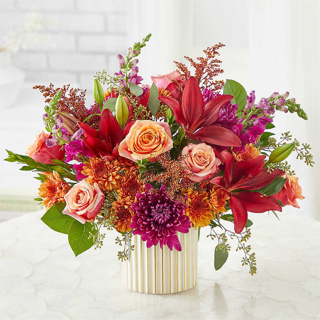 Burgundy Landscape Bouquet –  Sunset Ridge Floral Llc, Morganton NC