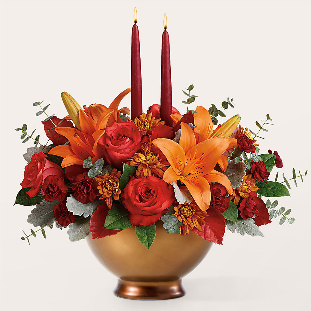 Fruits of Fall Centerpiece –  Sunset Ridge Floral Llc, Morganton NC