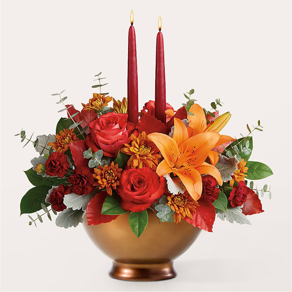 Fruits of Fall Centerpiece –  Sunset Ridge Floral Llc, Morganton NC