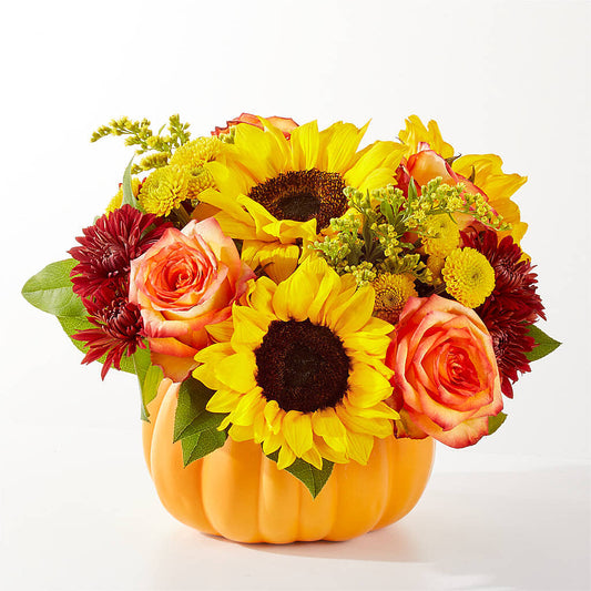 Golden Gourd Pumpkin Bouquet –  Sunset Ridge Floral Llc, Morganton NC
