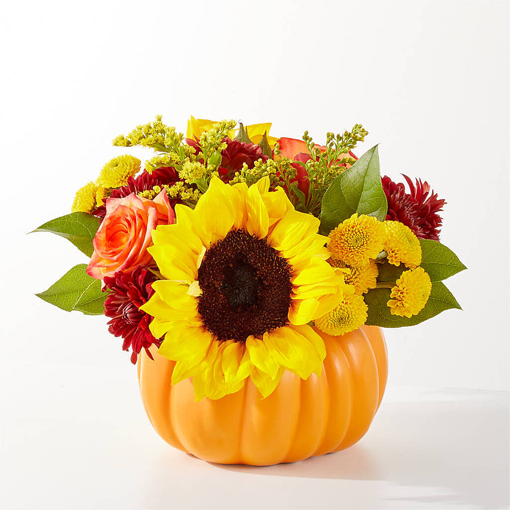 Golden Gourd Pumpkin Bouquet –  Sunset Ridge Floral Llc, Morganton NC