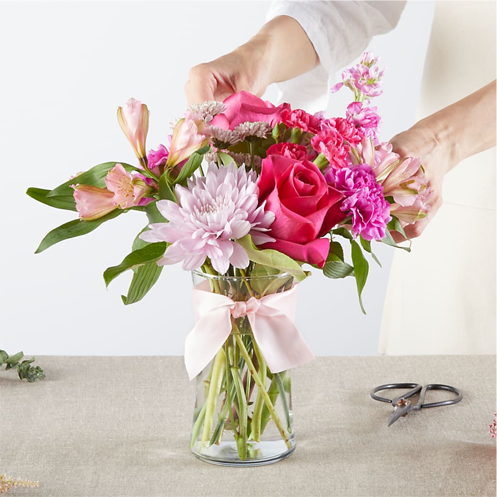 Pink Ribbon - A Florist Original –  Sunset Ridge Floral Llc, Morganton NC