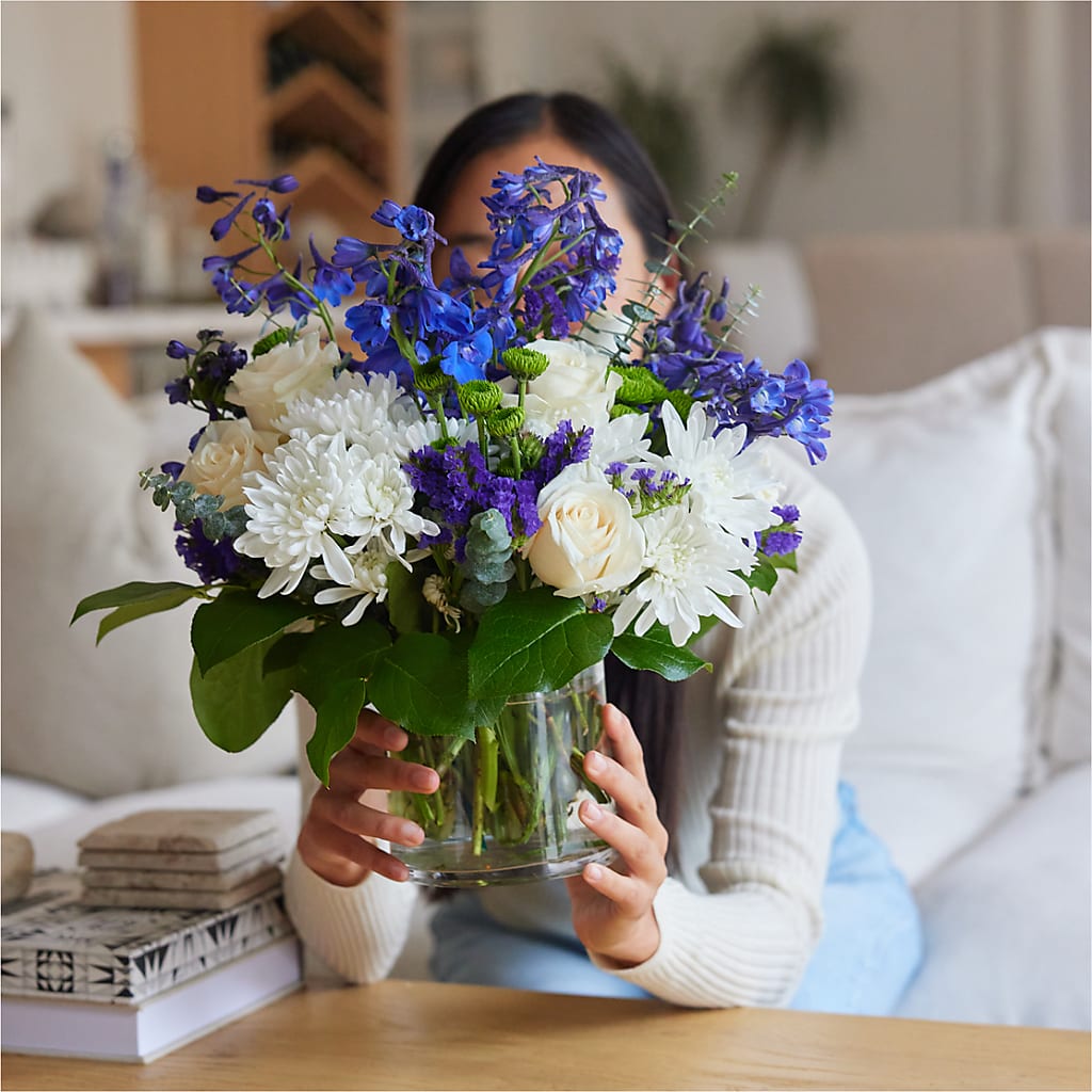 Cerulean Waves Bouquet –  Sunset Ridge Floral Llc, Morganton NC