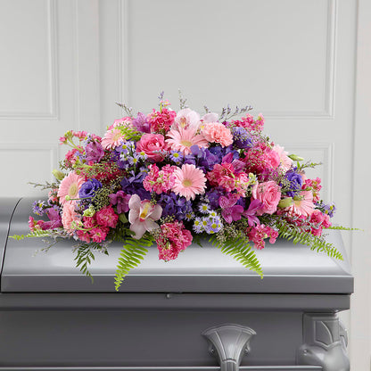 Glorious Garden Casket Spray –  Sunset Ridge Floral Llc, Morganton NC
