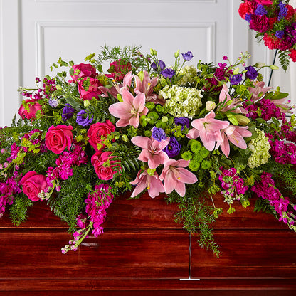 Radiant Tribute Casket Spray –  Sunset Ridge Floral Llc, Morganton NC