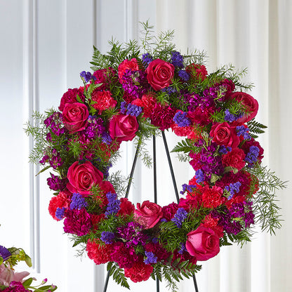 Calming Colors Wreath –  Sunset Ridge Floral Llc, Morganton NC