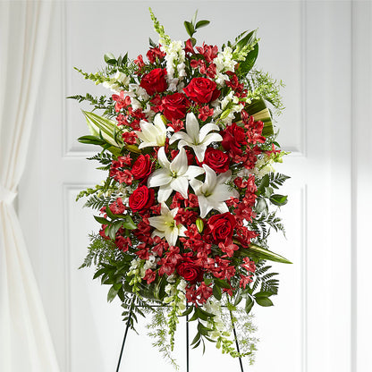 Everlasting Memory Standing Spray –  Sunset Ridge Floral Llc, Morganton NC