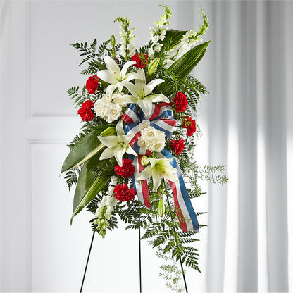 Stars of Life Standing Spray –  Sunset Ridge Floral Llc, Morganton NC
