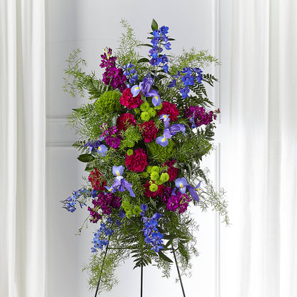 Heavenly Skies Standing Spray –  Sunset Ridge Floral Llc, Morganton NC
