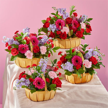 Pink Picnic Basket –  Sunset Ridge Floral Llc, Morganton NC